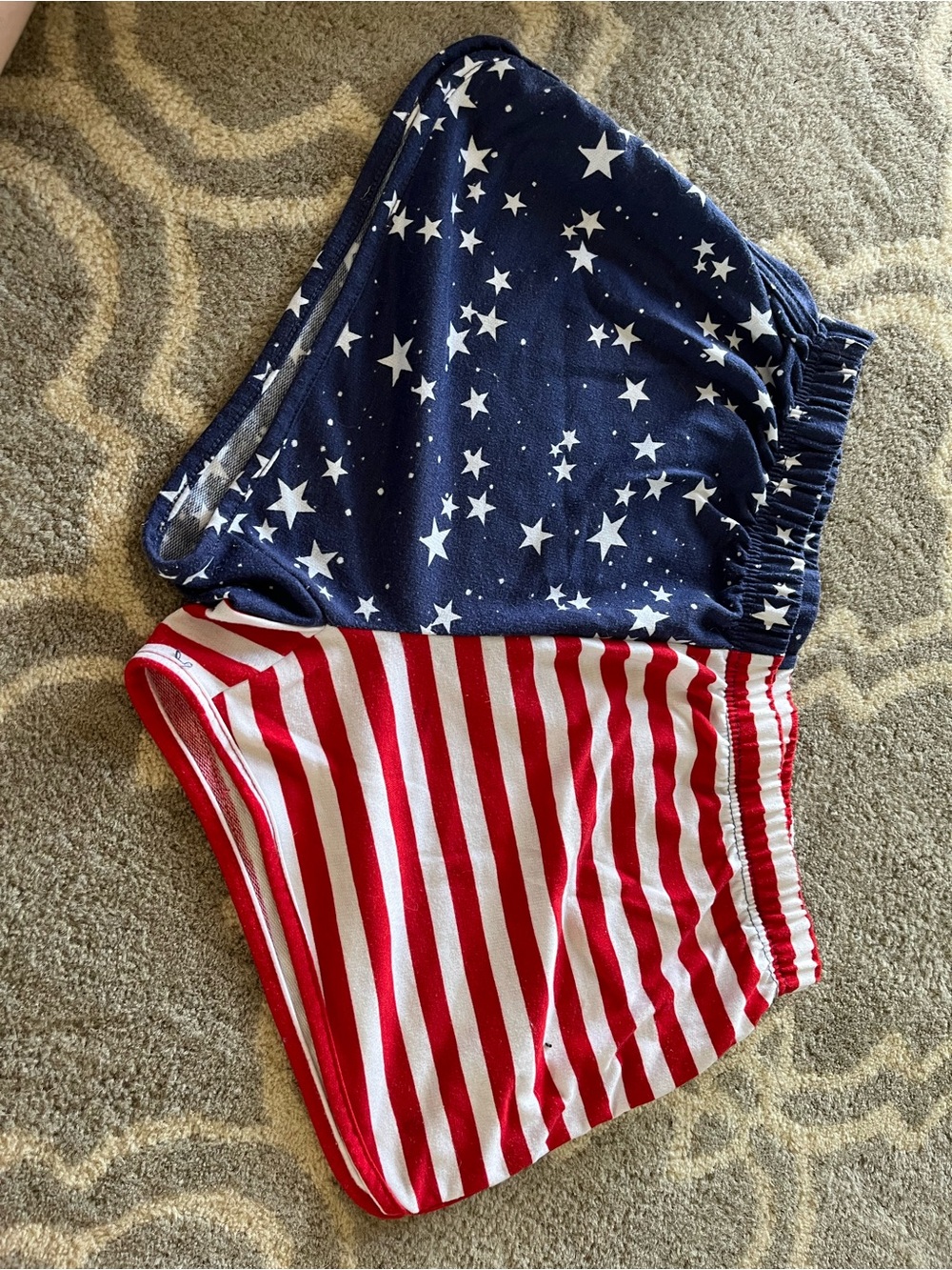 Bobbie Brooks Red, White & Navy Star Stripe Shorts